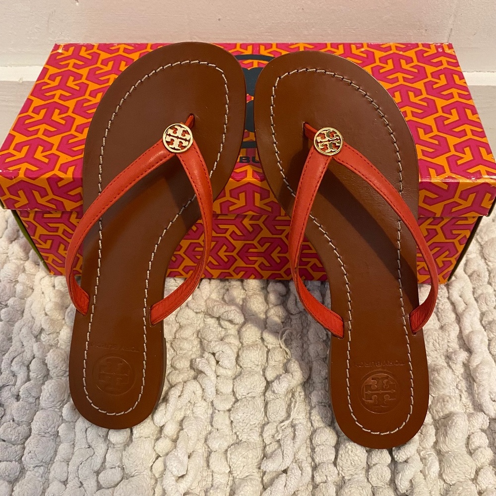 Tory Burch Terra Thong Flip Flop Sandals Size 5